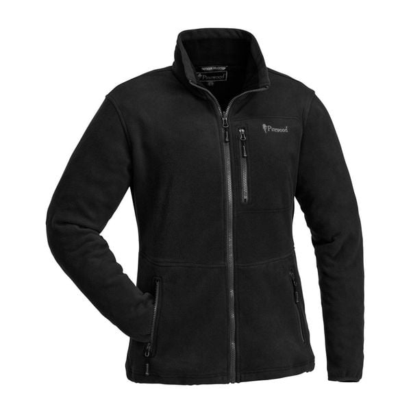 Bluza trekkingowa damska Pinewood Finnveden Fleece. Czarne bluzy PINEWOOD, bez wzorów, bez kaptura. Za 239,99 zł.