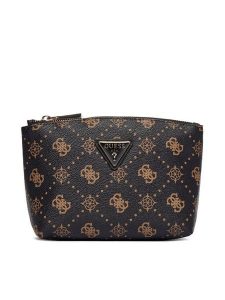 Guess Kosmetyczka TWGP98 90959 Czarny. Czarne torebki klasyczne Guess, z aplikacjami, ze skóry, bez dodatków. Za 219,99 zł.