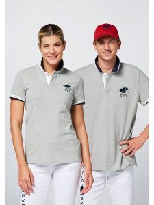 Polo Sylt Koszulka polo w kolorze szarym rozmiar: M. Szare bluzki Polo Sylt, m, bez wzorów, bez kołnierzyka, bez ramiączek. Za 105,38 zł.
