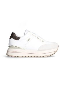 Liu Jo Skórzane sneakersy w kolorze białym rozmiar: 40. Białe trampki Liu Jo, bez wzorów, z materiału, bez zapięcia. Za 368,96 zł.