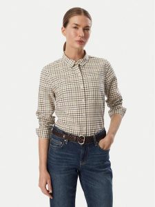 Barbour Koszula Woodside LSH1643CR52 Beżowy Slim Fit. Brązowe koszule Barbour, bez wzorów, z bawełny, bez kołnierzyka, bez ramiączek. Za 419,99 zł.