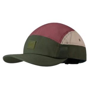 Czapka z daszkiem BUFF 5 PANEL GO CAP DOMUS APRICOT. Zielone czapki Buff, bez wzorów. Za 148,30 zł.