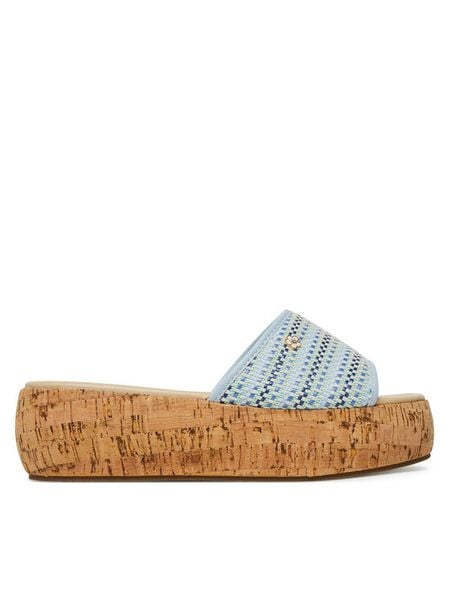 Roxy Klapki 2777024 Niebieski. Niebieskie klapki Roxy, bez wzorów, z materiału, bez obcasa. Za 111,99 zł.