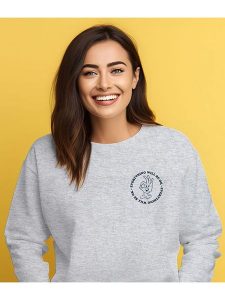 WOOOP Bluza "Everything will be ok" w kolorze szarym rozmiar: XL. Szare bluzy Wooop, xl, bez wzorów, z bawełny, bez kaptura. Za 112,83 zł.