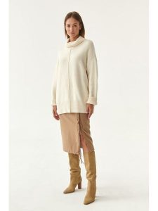 TATUUM Spódnica w kolorze beżowym rozmiar: 38. Brązowe spódnice Tatuum, na co dzień, bez wzorów, midi. Za 192,33 zł.