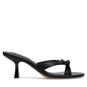 Klapki Nine West. Czarne klapki Nine West, bez wzorów, bez obcasa. Za 183,99 zł.