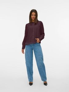 Vero Moda Bluzka w kolorze brązowym rozmiar: S. Brązowe bluzki Vero Moda, s, bez wzorów, z koronki, bez kołnierzyka, bez ramiączek. Za 83,03 zł.