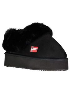 Geographical Norway Kapcie "Oninkasi" w kolorze czarnym rozmiar: 36. Czarne kapcie Geographical Norway, bez wzorów, z materiału. Za 100,99 zł.