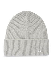 Calvin Klein Czapka K60K612592 Szary. Szare czapki Calvin Klein, bez wzorów, z wełny. Za 139,99 zł.