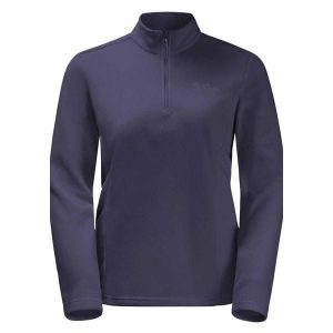Bluza trekkingowa damska Jack Wolfskin Taunus Hz. Niebieskie kurtki Jack Wolfskin, bez wzorów, z puchu, bez kaptura. Za 179,99 zł.