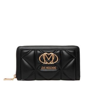 Portfel LOVE MOSCHINO. Czarne portfele LOVE MOSCHINO, bez wzorów. Za 447,99 zł.