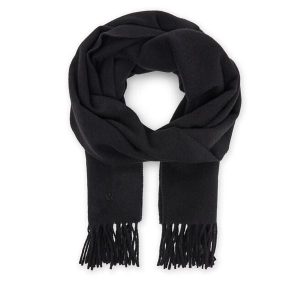 Szalik Weekend Max Mara. Czarne szaliki Weekend Max Mara, bez wzorów. Za 419,99 zł.