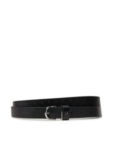 Calvin Klein Pasek Damski Ck Metal Round Buckle 2.5_Mono K60K613150 Czarny. Czarne paski Calvin Klein, bez wzorów, ze skóry. Za 149,99 zł.
