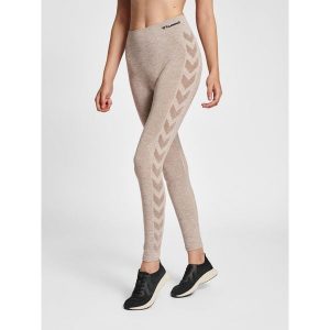 Damskie legginsy mid-rise Hummel CI. Szare legginsy Hummel, bez wzorów, z dzianiny. Za 219,50 zł.