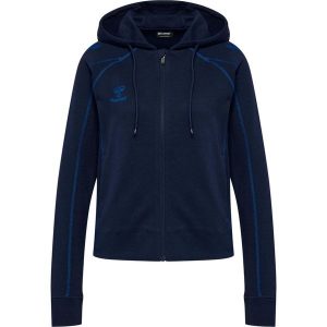 Damska bluza dresowa z kapturem Hummel Move 2.0. Niebieskie bluzy Hummel, bez wzorów, z dresówki, z kapturem. Za 328,00 zł.