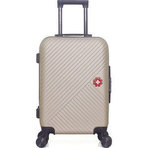 SWISS KOPPER Walizka "Spiez" w kolorze beżowym - 35 x 55 x 21 cm rozmiar: onesize. Brązowe walizki SWISS KOPPER, bez wzorów, z materiału. Za 130,99 zł.