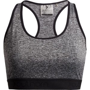 Top treningowy STAD600 - ciemny szary melanż - Outhorn. Biustonosze marki Outhorn. Za 49,99 zł.