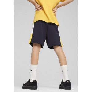 Młodzieżowe szorty Essentials Block PUMA New Navy Blue. Niebieskia szorty Puma, bez wzorów, eleganckie. W wyprzedaży za 99,00 zł.