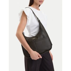 Torebka Lasocki. Brązowe torebki klasyczne Lasocki, bez wzorów, bez dodatków. Za 189,99 zł.