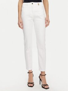 Luisa Spagnoli Jeansy Additivo 541781 Biały Slim Fit. Białe jeansy LUISA SPAGNOLI, bez wzorów, z bawełny. Za 489,99 zł.