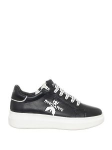 Patrizia Pepe Skórzane sneakersy w kolorze czarnym rozmiar: 40. Czarne trampki Patrizia Pepe, bez wzorów, bez zapięcia. Za 364,56 zł.