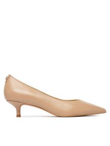 Guess Czółenka FLTCSE LEA08 Beżowy. Brązowe czółenka Guess, z aplikacjami, ze skóry, bez obcasa, bez zapięcia. Za 634,99 zł.