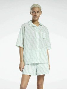 Reebok Koszula "Summer Waves" w kolorze zielonym rozmiar: S. Zielone koszule Reebok, s, bez wzorów, bez kołnierzyka, bez ramiączek. Za 78,84 zł.