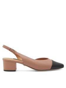 GINO ROSSI Czółenka 4893-01 Beżowy. Brązowe czółenka Gino Rossi, bez wzorów, ze skóry, bez obcasa, bez zapięcia. Za 279,99 zł.