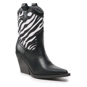 Botki Jenny Fairy. Czarne botki Jenny Fairy, bez wzorów, bez obcasa, na słupku, bez zapięcia. Za 239,99 zł.