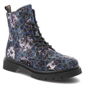 Granatowe Botki Artiker Ocieplane Wzorzyste Obuwie Damskie. Niebieskie botki ARTIKER, bez wzorów, bez obcasa, bez zapięcia. Za 239,00 zł.