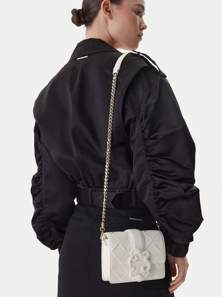 Just Cavalli Torebka 80RA4BM3 ZSD88 Biały. Białe torebki klasyczne Just Cavalli, bez wzorów, ze skóry, bez dodatków. Za 699,99 zł.