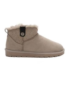 ISLAND BOOT Botki zimowe "Ifza" w kolorze szarobrązowym rozmiar: 39. Brązowe botki Island Boot, na zimę, bez wzorów, bez obcasa, bez zapięcia. Za 153,71 zł.