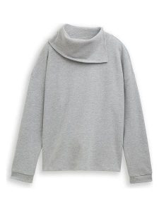 Tom Tailor Bluza w kolorze jasnoszarym rozmiar: XS. Szare bluzy Tom Tailor, xs, bez wzorów, bez kaptura. Za 75,34 zł.