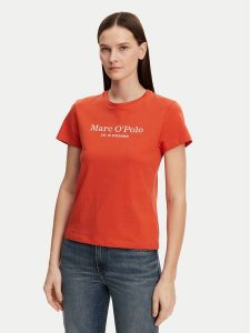 Marc O'Polo T-Shirt 502 2293 51055 Czerwony Regular Fit. Czerwone t-shirty Marc O'Polo, m, bez wzorów, z bawełny, bez kołnierzyka, bez ramiączek. Za 79,99 zł.
