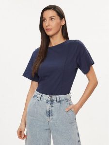 United Colors Of Benetton T-Shirt 3BL0D106A Granatowy Regular Fit. Niebieskie t-shirty United Colors of Benetton, s, bez wzorów, z bawełny, bez kołnierzyka, bez ramiączek. Za 59,99 zł.