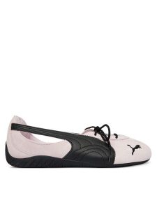 Puma Baleriny Speedcat Ballet Nova Wns 408340 01 Różowy. Czerwone balerinki Puma, bez wzorów, ze skóry, bez obcasa, bez zapięcia. Za 399,99 zł.
