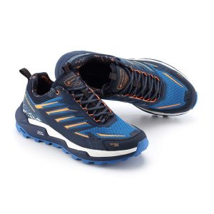 Buty terenowe unisex Alpine Pro Polexe przewiewne. Niebieskie buty trekkingowe Alpine Pro, bez zapięcia. W wyprzedaży za 299,00 zł.