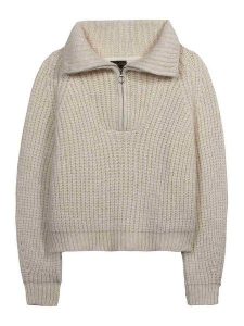 Herrlicher Sweter w kolorze beżowym rozmiar: M. Brązowe swetry oversize Herrlicher, m, bez wzorów, ze splotem, bez ramiączek. Za 122,96 zł.