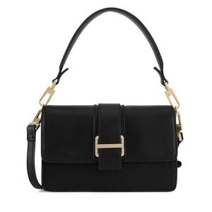 Torebka GINO ROSSI. Czarne torebki klasyczne Gino Rossi, bez wzorów, bez dodatków. Za 249,99 zł.