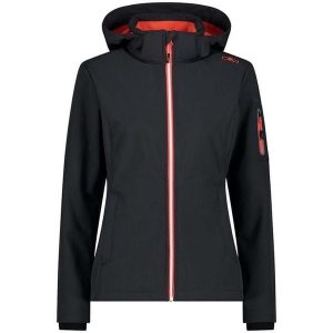 Kurtka damska turystyczna CMP 39A5006. Czerwone kurtki CMP, bez wzorów, z softshellu, bez kaptura. W wyprzedaży za 314,99 zł.