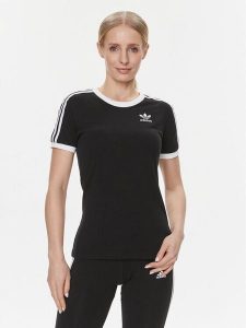 Adidas T-Shirt adicolor Classics 3-Stripes GN2900 Czarny Regular Fit. Czarne t-shirty ADIDAS, bez wzorów, z bawełny, bez kołnierzyka, bez ramiączek. Za 89,99 zł.