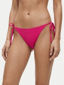 Guess Dół od bikini E6GO27 KF442 Różowy. Czerwone bikini Guess, z aplikacjami, z syntetyku. Za 149,99 zł.