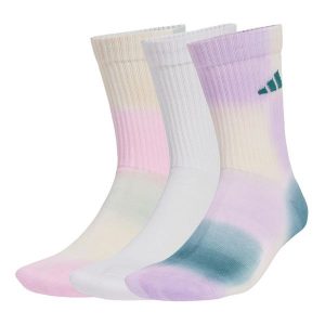 Skarpety Tie-Dye 3 Pairs. Fioletowe skarpetki ADIDAS, bez wzorów, z materiału. W wyprzedaży za 74,96 zł.