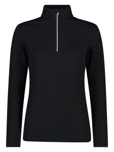 CMP Bluza polarowa w kolorze czarnym rozmiar: 42. Czarne bluzy CMP, bez wzorów, z materiału, bez kaptura. Za 106,04 zł.