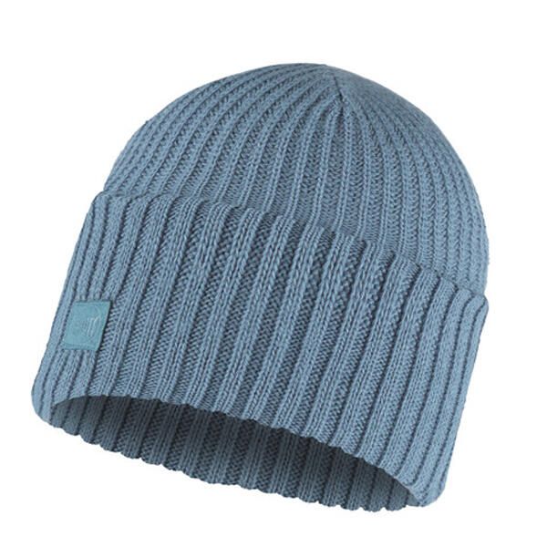 Czapka zimowa Knitted Rutger. Brązowe czapki Buff, bez wzorów, z dzianiny. Za 124,90 zł.