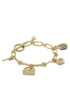 Coach Bransoletka 37448318 Złoty. Żółte bransoletki Coach, metalowe. Za 369,99 zł.