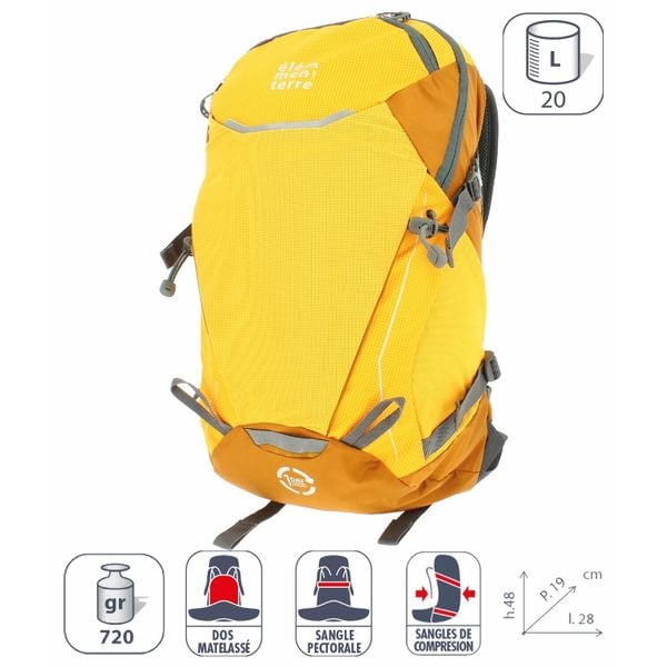 Plecak Elementerre talca 20 l. Żółte plecaki Elementerre. Za 268,00 zł.