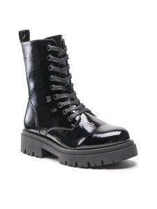 Jenny Fairy Trapery WS5865-05 Czarny. Czarne buty zimowe Jenny Fairy, ze skóry, bez obcasa, bez zapięcia. Za 84,99 zł.