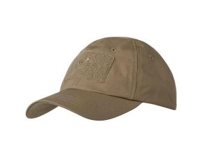 Czapka baseballowa z daszkiem. Zielone czapki HELIKON-TEX, z aplikacjami, z bawełny. Za 81,99 zł.