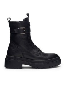 Lasocki Trapery WI16-14097-06 Czarny. Czarne buty zimowe Lasocki, ze skóry, bez obcasa, bez zapięcia. Za 188,99 zł.